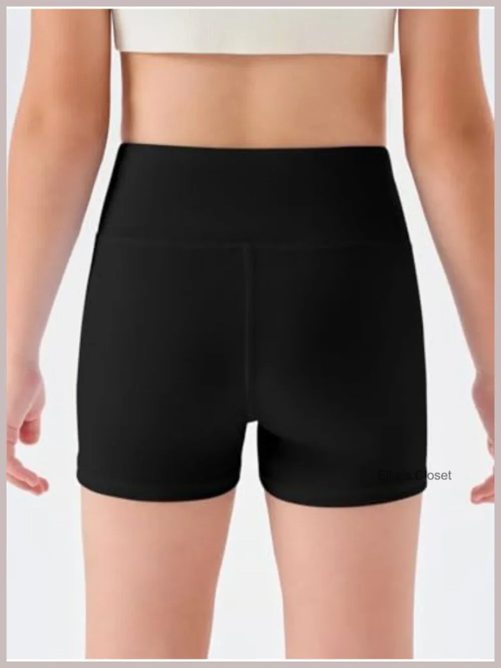 Girls High Waisted Yoga Dance Biker Shorts Comfy Gymnastics Athletic Shorts